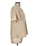 JM Collection Tan Short Sleeve Blouse Size M - photo 4
