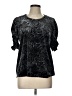 1.State Black Short Sleeve Blouse Size L - photo 1
