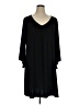 Tiana B. Solid Black Casual Dress Size 1X - photo 1