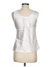 Cinema Etoile 100% Polyester Silver Sleeveless Blouse Size M - photo 2