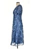 Alex Evenings 100% Polyester Paisley Blue Cocktail Dress Size 4 - photo 5