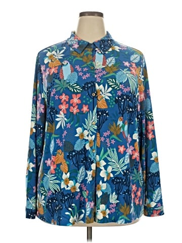 Susan Graver Long Sleeve Blouse (view 1)