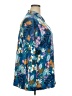 Susan Graver Floral Blue Long Sleeve Blouse Size 2X - photo 4