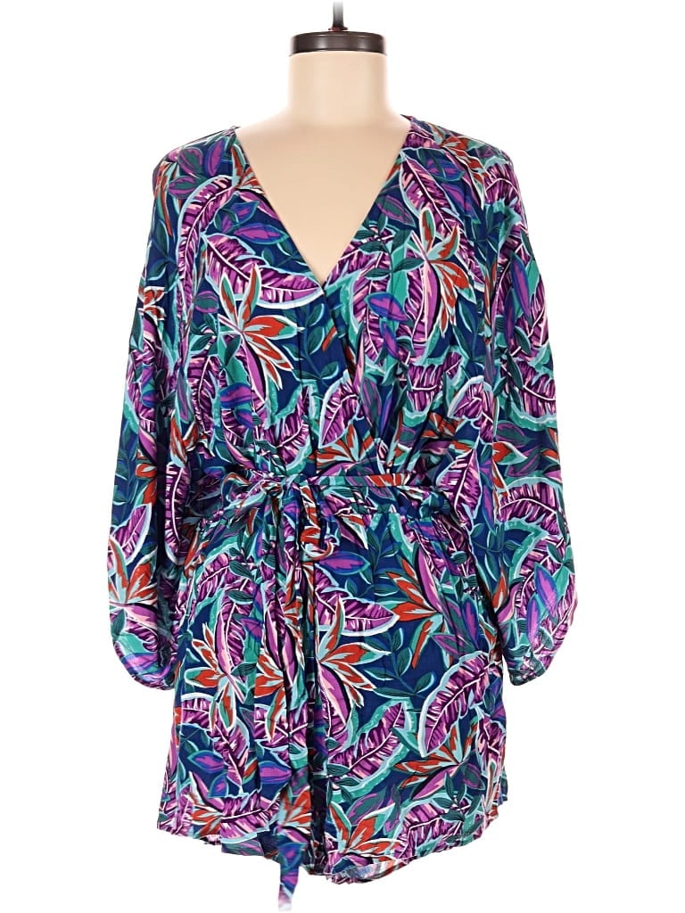 Pre-owned Lulus Romper In Blue