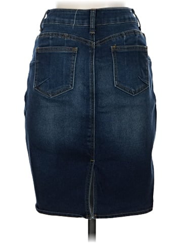 Angel Kiss Denim Skirt (view 2)