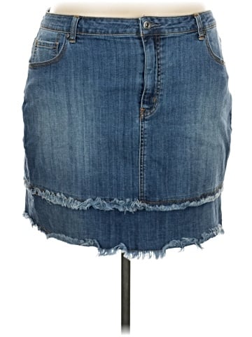 Melrose and Market Denim Skirt (view 1)