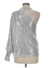 CBR Metallic Silver Long Sleeve Blouse Size M - photo 2