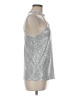 CBR Metallic Silver Long Sleeve Blouse Size M - photo 4