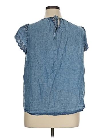 LC Lauren Conrad Short Sleeve Blouse (view 2)