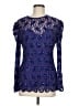 Leslie Fay 100% Polyester Blue Long Sleeve Blouse Size M - photo 1