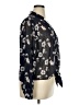 Pleione 100% Polyester Black Blue Long Sleeve Blouse Size XL - photo 4