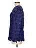 Leslie Fay 100% Polyester Blue Long Sleeve Blouse Size M - photo 5