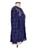 Leslie Fay 100% Polyester Blue Long Sleeve Blouse Size M - photo 4