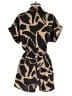 Gilli 100% Polyester Animal Print Brown Romper Size S - photo 2