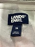 Lands' End 100% Polyester Gray Long Sleeve Blouse Size 16 - photo 7