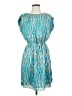 MICHAEL Michael Kors Print Teal Cocktail Dress Size S - photo 1