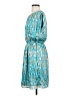 MICHAEL Michael Kors Print Teal Cocktail Dress Size S - photo 5