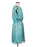 MICHAEL Michael Kors Print Teal Cocktail Dress Size S - photo 4