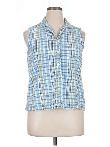 Erika Sleeveless Button-Down Shirt (view 1)