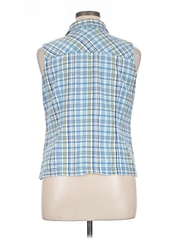 Erika Sleeveless Button-Down Shirt (view 2)