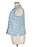 Erika 100% Cotton Blue Sleeveless Button-Down Shirt Size XL - photo 5