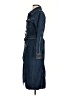 Zara Blue Trenchcoat Size S - photo 5