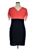 En Focus Studio Blue Cocktail Dress Size 14w - photo 2