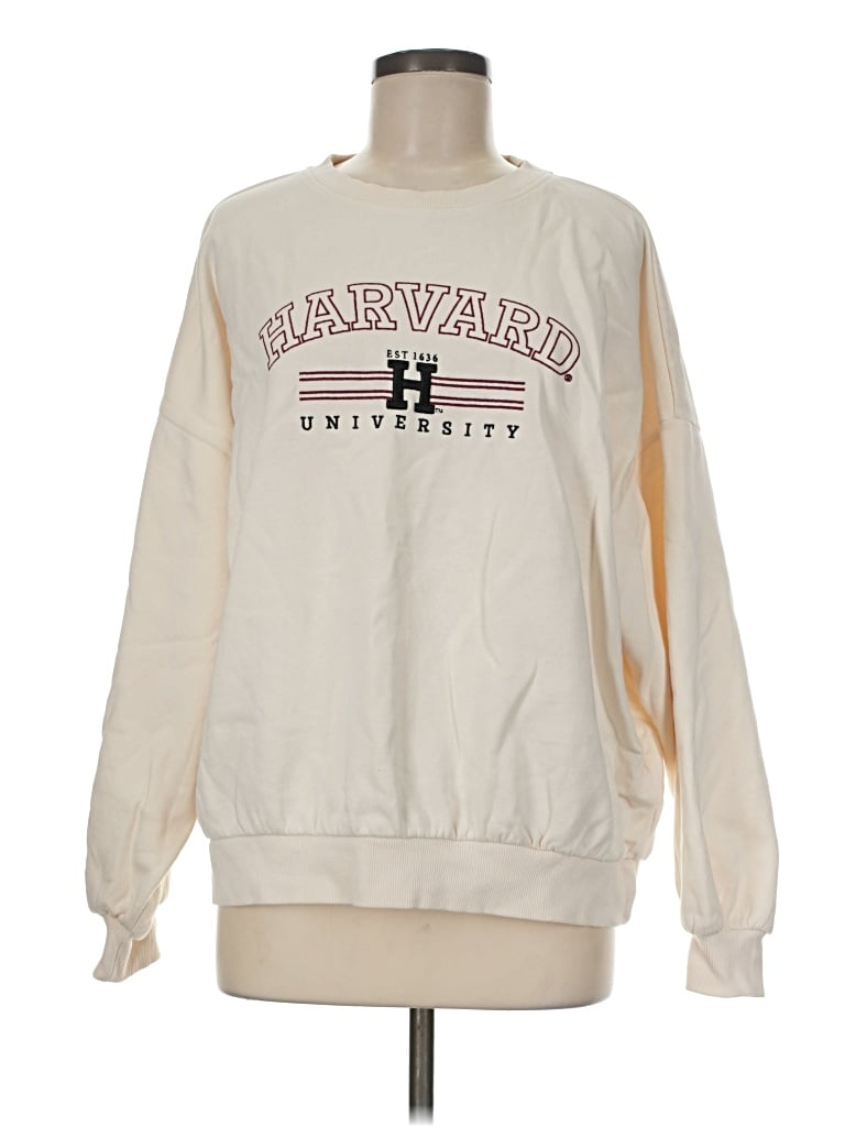 Pre-owned H&m Sweatshirt In Ivory