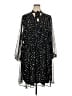 Lane Bryant 100% Polyester Stars Black Casual Dress Size 22 - photo 1
