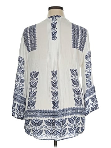 Pale Sky 3/4 Sleeve Blouse (view 2)
