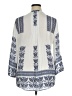 Pale Sky 100% Rayon Blue 3/4 Sleeve Blouse Size XL - photo 2