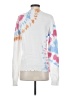Fate 100% Cotton Tie-dye White Pullover Sweater Size S - photo 2