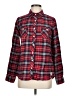 Weatherproof 100% Cotton Plaid Red Long Sleeve Button-Down Shirt Size M - photo 1