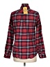 Weatherproof 100% Cotton Plaid Red Long Sleeve Button-Down Shirt Size M - photo 2