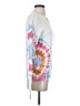 Fate 100% Cotton Tie-dye White Pullover Sweater Size S - photo 4