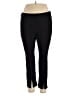 Sejour Solid Black Active Pants Size 1X - photo 1