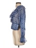 Zara 100% Polyester Blue Long Sleeve Blouse Size XS - photo 5