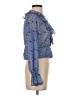 Zara 100% Polyester Blue Long Sleeve Blouse Size XS - photo 4