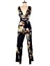 Hope & Ivy Floral Black Jumpsuit Size 12 - photo 1