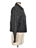 Jennifer Moore 100% Linen Checkered-gingham Black Jacket Size 6 - photo 4