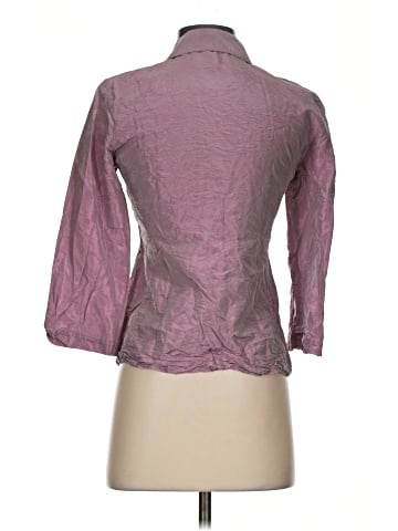Lafayette 148 New York 3/4 Sleeve Silk Top (view 2)