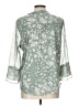 Charter Club 100% Polyester Green 3/4 Sleeve Blouse Size L (petite) - photo 2