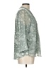 Charter Club 100% Polyester Green 3/4 Sleeve Blouse Size L (petite) - photo 5