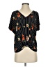 Signature Studio Black Short Sleeve Blouse Size S - photo 1