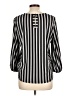 Adrianna Papell Stripes Black 3/4 Sleeve Blouse Size L - photo 2