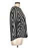 Adrianna Papell Stripes Black 3/4 Sleeve Blouse Size L - photo 4