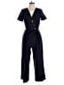 oasis Solid Blue Jumpsuit Size 12 - photo 1