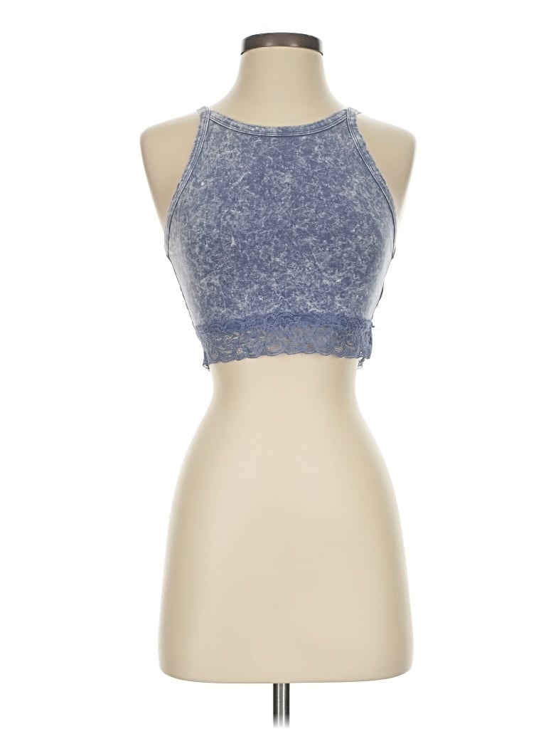 Pre-owned Colsie Sleeveless Top Blue Halter Neckline Tops