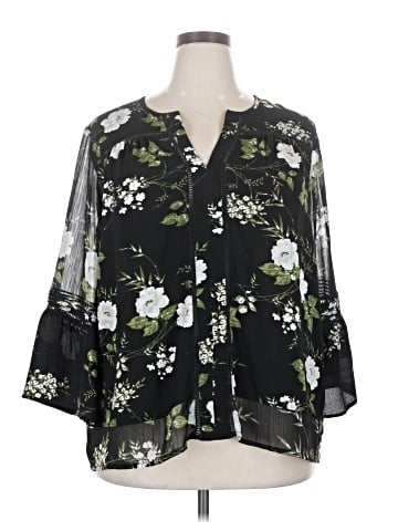 Fever 3/4 Sleeve Blouse (view 1)