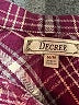 Decree 100% Cotton Plaid Purple Jacket Size M - photo 6